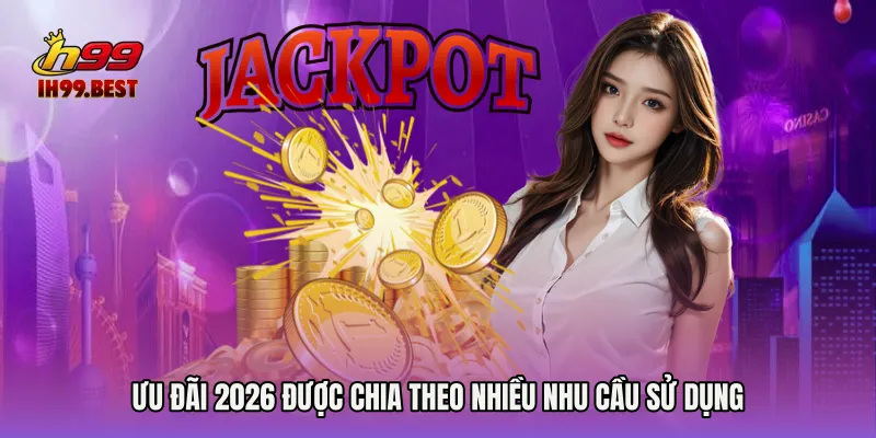 Ưu đãi 2026 được chia theo nhiều nhu cầu sử dụng